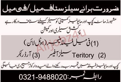 Territory Sales Officer Jobs