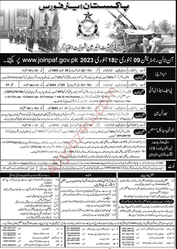 Pakistan Air Force Job